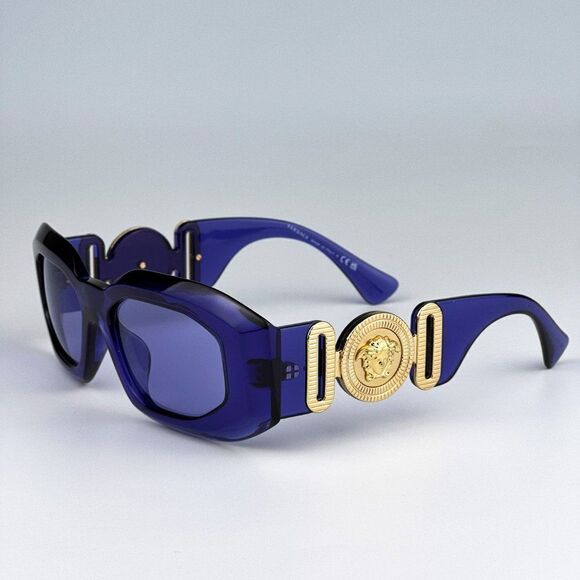 NEW Versace VE4425U MEDUSA BIGGIE 54191A  Purple Transparent Unisex Sunglasses main image 11